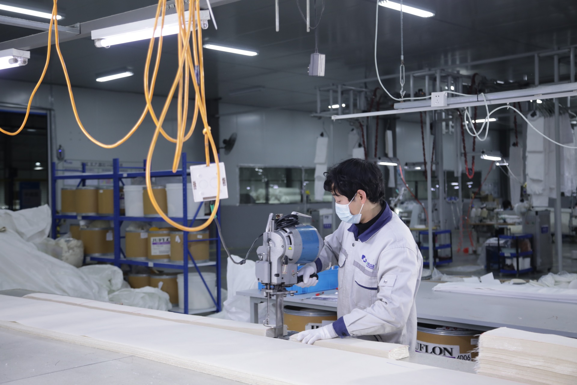 Production de sacs filtrants